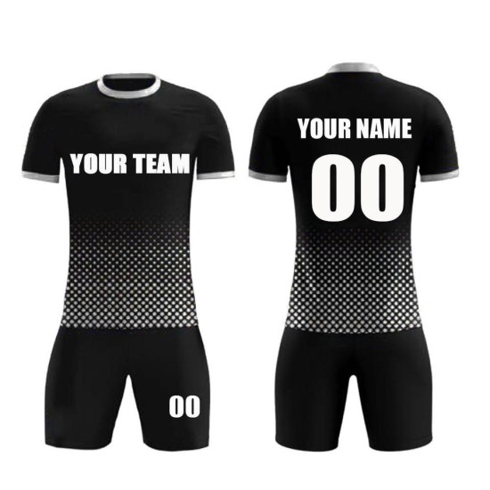 Custom-designed football club jerseys – French-style sublimation print, personalized for adults