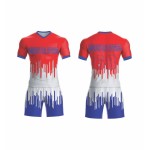 Wholesale new 2024 custom football kit sets – French style, high-quality sublimation Wholesale new 2024 custom football kit sets – French style, high-quality sublimation