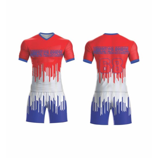 Wholesale new 2024 custom football kit sets – French style, high-quality sublimation Wholesale new 2024 custom football kit sets – French style, high-quality sublimation