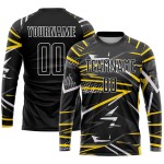 Wholesale custom-designed 100% polyester sublimation men’s long-sleeve football shirts