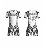 Custom-designed fully sublimated football kits – digital printing, French-style jerseys with custom names