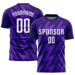 Jersey Purple White Soccer Custom Uniform Sublimation Jersey Purple White Soccer Custom Uniform Sublimation
