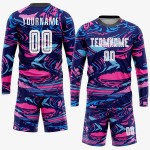 Soccer Uniform Custom Sublimation Jersey White-Pink Figure