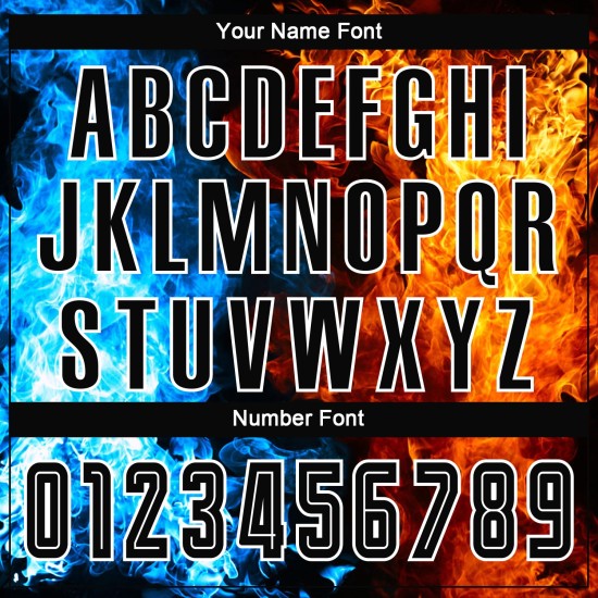 Black-White Jersey Flame Sublimation Figure Soccer Uniform Custom