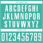 Uniform Aqua Soccer White Jersey Sublimation Custom